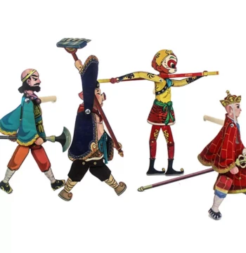 Journey to the West Shadow Puppet DIY Wukong Doll - Traditional Chinese Wooden Craft Gift