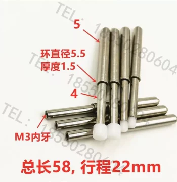 GP-2T Fixture Bare Board Locator Pin, PCB Spring Plunger, Support Pin, 5.0mm Locating PIN, Elastic Pressure Rod