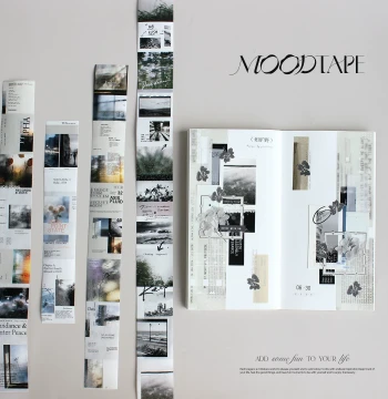 moodtape Original Rainy Mist Background Collage Tape for Journaling and Guka Stickers