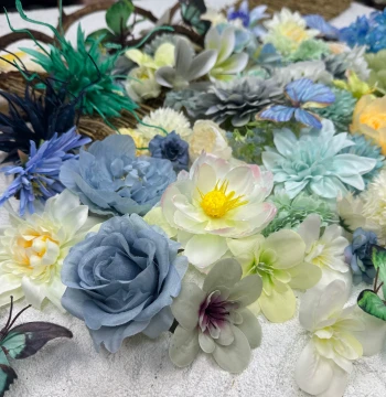 Kindergarten and Elementary School Decor, Forest-Style New Chinese Wall Arrangement with Artificial Butterflies for Event Atmosphere