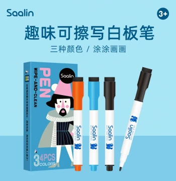 Saalin Children's Non-Toxic Erasable Markers for Whiteboards, Blackboards, Drawing Boards, and Watercolor Painting