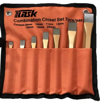 In Stock, Bulk Discounts Available, 7-Piece Alloy Punch and Chisel Set, Center Punch and Flat Chisel, Industrial Grade IMPA613086