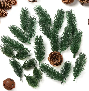Christmas Decorations Artificial Pine Needles DIY Handmade Wreath Decorative Accessories Flower Arrangement Materials Scene Setup Props