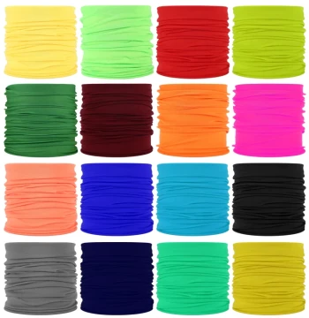 Solid Color Outdoor Headscarf, Versatile Magic Bandana for Cycling, Sun and Wind Protection Neck Gaiter for Men and Women