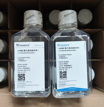 Biosharp BL302A, 1× PBS Buffer (Cell Culture), Sterile PBS in Stock