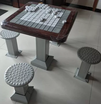 Outdoor Chinese Chess Table Park Leisure Puzzle Go Board Game Track Chess Table Square Elderly Chessboard