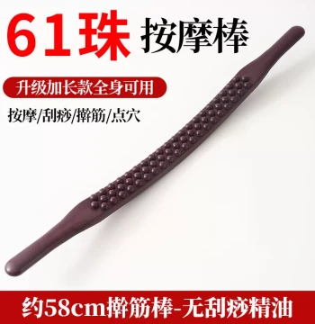 Double-Row Massage Gua Sha Stick, Full-Body Meridian Cleansing Tool for Abdomen, Legs, and Back