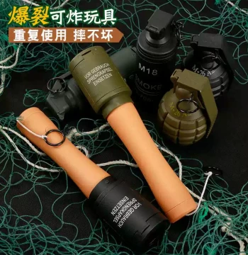 Toy Landmine, Explosive Grenade, Bomb, Water Bullet, Smoke Simulation Model, Crystal Kids' Hand Grenade Toy
