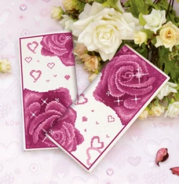 Handmade Cross-Stitch Wallet Finished Product, KEC Authentic, Cartoon Design for Women, Ready Stock, Long Style 8176 Charm