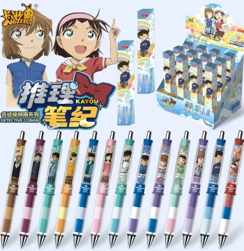 Authentic Kayou Detective Conan Pencil Series 1 Pursuit Edition 0.5mm Lead Student Writing Stationery Blind Box Pencil