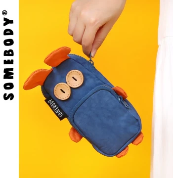 Three-Color Patch Pencil Case, Korean Creative Quirky Bunny Design for Girls, Large Capacity Cute Student Stationery Box