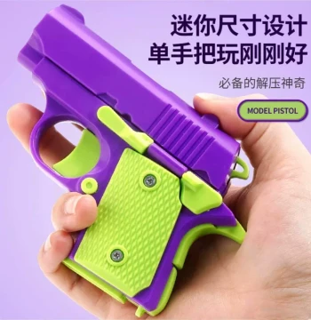 3D Gravity Pop-Up Carrot Knife Stress Relief Toy, Viral Carrot Gun with Auto-Reloading Mechanism