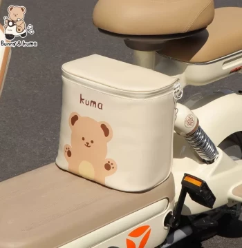 Front Hanging Storage Bag for Electric Bikes - Helmet and Phone Holder Pouch for Scooters