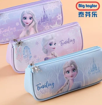 Frozen Elsa Princess Pencil Case - Cute Stationery Storage Box for Girls and Elementary Students
