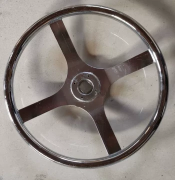 Manufacturer Sales Steel Pipe Handwheel Civil Defense Handwheel Diameter 320 400 500 Large Stock Supply Electroplated Handwheel