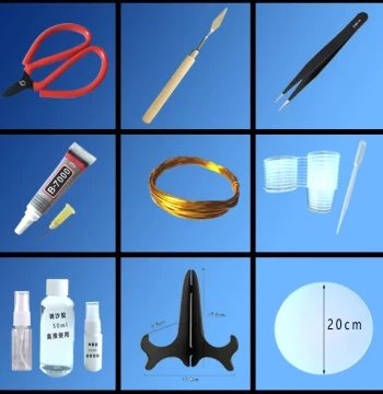 Cloisonné Enamel DIY Craft Kit with Board, Gold Wire, Glue, Scraper, Complete Tool Set for Beginners