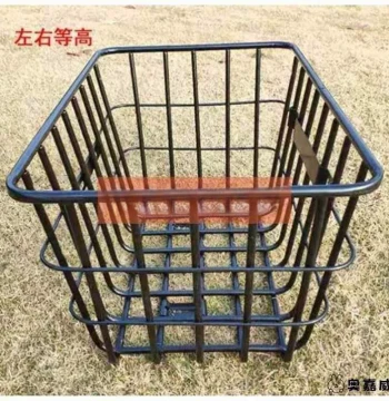 Heavy-Duty Front Basket for E-Bikes: Extra-Large, Reinforced, Thickened Open-Top Cargo Basket for Electric Bikes and Bicycles