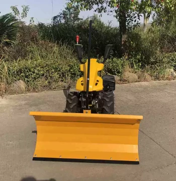 Compact Snow Blower - Push-Type Wheeled Snow Remover for Home, Road, and Property Use