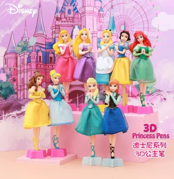 Disney Ballpoint Pen, Princess Pen Featuring Elsa, Ariel, and Snow White, Cartoon Character Stationery, Elsa Merchandise