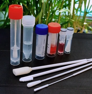 Laboratory Tissue Preservation Solution for Oral Saliva DNA/RNA Throat Sampling with Serrated Swabs for Medical Testing