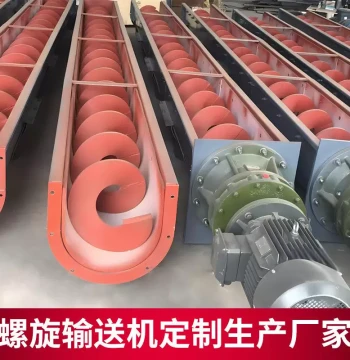 Supply 219 Powder Coal Large Inclination Pipe Conveyor, Ash Dual-Shaft LSXXX Auger Conveyor, Trough Type Sludge-Free Shaft Spiral