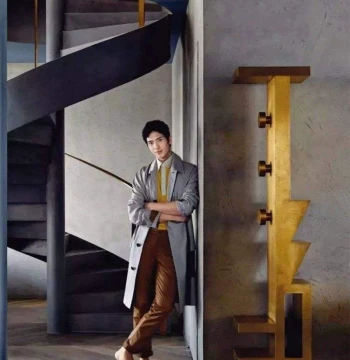 Jing Boran Viral Bookshelf by Tom Dixon - Industrial Art Custom Brass Metal Floor-Standing Coat & Storage Rack