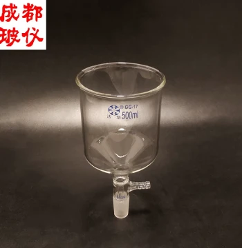 Fapei Cylindrical Suction Filter Funnel 10ml~20000ml Borosilicate Thick Material Straight Cylindrical Buchner Funnel