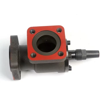 Flanged NGX Angle Ductile Iron Check Valve DN0 – Integrated Shut-Off and Non-Return Valve
