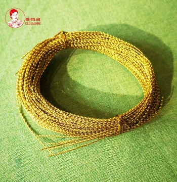 20m Cloisonné Filament for Cloisonné Paintings with Gold-Plated Edges