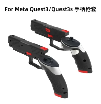Meta Quest 3/3s Controller Gun Attachment - VR Glasses Accessory for Quest 3 Shooting Games