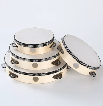 Dance Percussion Tambourine - Colorful Wooden Hand Drum for Xinjiang Dance Performances