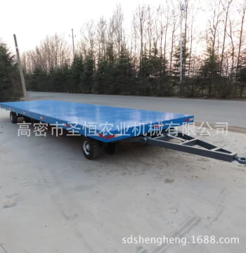 15-Ton Flatbed Tow Cart - Heavy-Duty Transport Trailer for Cargo Handling