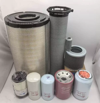 SANY 365R Engine Filter 2 pcs, Iron Diesel Filter 2 pcs, Paper Filter 2 pcs, Large Paper Filter 1 pc Air Filter 1 pc Pilot Filter 1 pc
