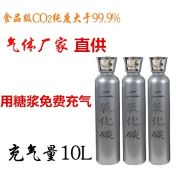 Food-Grade CO2 Gas Cylinder Exchange – Universal 10L for Beer Kegs, Soda Sparklers, and Cola Machines