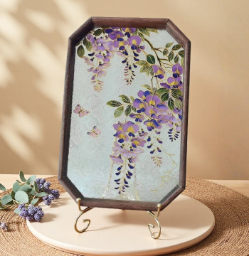 Mother's Day Intangible Cultural Heritage Wisteria Cloisonné Painting DIY Kit, Team-Building Craft Activity, Warm-Up Decorative Art