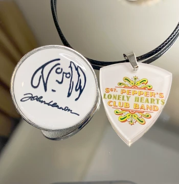 The Beatles Merchandise Necklace Beatles Lonely Heart Accessory Album Record Rock Badge Brooch