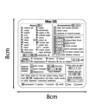 Hot Sale Windows/Word Shortcut Keyboard Stickers for Laptops & MACBOOK, Waterproof Office Software Guide