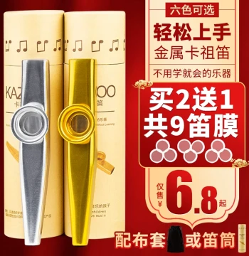Portable Kazoo Instrument, Performance Grade, Niche Metal Ukulele Accompaniment Kazoo, Small and Simple
