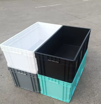 Industrial Style Turnover Box, Home Storage Bin, Camping Conversion Crate, Extra-Large Cat Litter Box, Senteng 80*40*34 Black