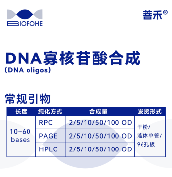 Boshang Bio Puhe DNA Oligonucleotide Synthesis; Custom DNA Oligos in Powder or Liquid Form