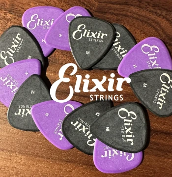 Big Tree Music House Elixir Guitar Picks for Acoustic & Electric Guitar, Fast Strumming, Bass Plectrum