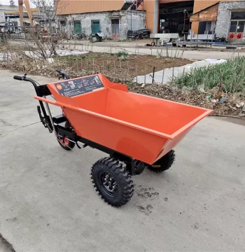 Portable Gasoline Hand Cart for Uphill Transport - Heavy-Duty Cargo Mover for Construction Sites