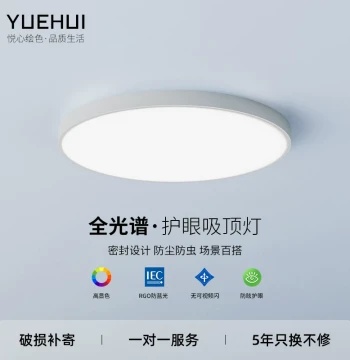 Ultra-Thin Ceiling LED Light – Triple-Protection Round Fixture for Kitchen, Bathroom, Balcony, Bedroom & Hallway (Waterproof & Insect-Resistant)