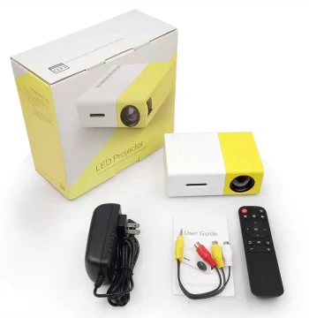 LED Home Office YG300 Projector, HD 1080P Micro Mini Projector, English Version