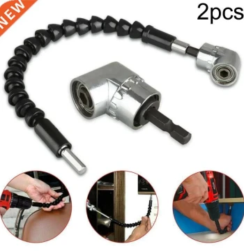 105 Degree Right Angle Drill Attachment Flexible Angle Exten