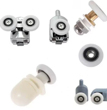 4PCS Castors Kit for Shower Cabin Doors Wheel 23 25 27mm Top