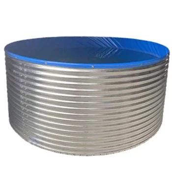 Rapid-Assembly Galvanized Steel Frame Pool – Circular Outdoor Water Tank with High-Density Knife-Coated Tarp for Fish Farming