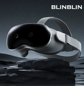 BLINBLIN Smart VR Glasses, MR Glasses, 3D Smart Glasses, MR Virtual Reality Glasses, High Performance Low Power Consumption for Gaming, Interaction, Multi-Screen Office, Movies, Series, Blockbusters, Ultra-Long Battery Life