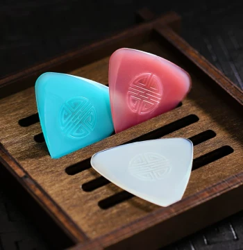 Professional Nylon Non-Slip Zhongruan Pick, Liuqin Pick, Daruan/Xiaoruan Plectrum, Wear-Resistant Hard/Soft Solo High-Pitch Pick