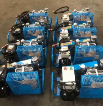 Firefighting Air Breather Recharge Pump, NAKY Diving Cylinder High-Pressure Air Compressor, Inflator for IVD Machine, Anti-Shrink 30MP